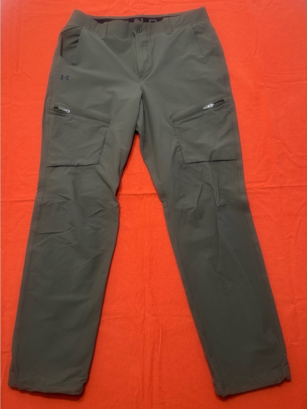 Under Armour Olive Cargo Pants with Zip Thigh Pockets